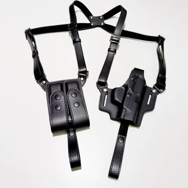 Genuine Leather 92 Universal Shoulder Strap Tactical Holster Vertical Gun Case G19 Underarm G17 Gun Bag g Cross-Border New Model Gun Bag