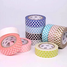 日本进口mt整卷和纸胶带手帐基础款波点幅单独包装15mm*7m