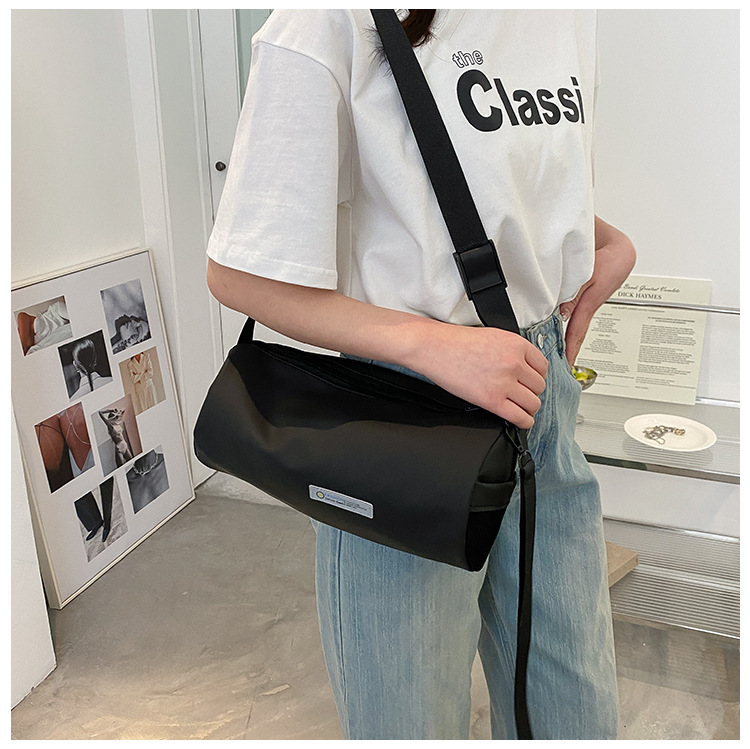 Moderna cilindrična torba, ženska torba, nova trendi, lagana torba preko ramena za sport i slobodno vrijeme, torba za rame velikog kapaciteta_voghion.com