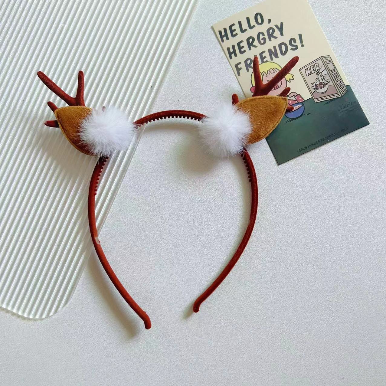 2024 nuevo clip de pelo de Navidad para niños clip de pelo de arco rojo para niñas muñeca de nieve vestido de vacaciones