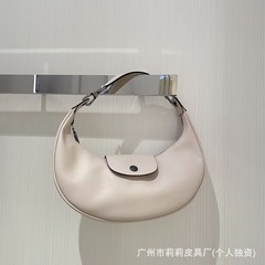 龙包骧XTRA牛皮月牙包女腋下包半月形单肩包手提斜挎包2025新款
