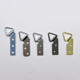 Cross-Stitch Photo Frame Accessories Hardware Hook Thickened Silver Double-Hole Hanging Ring Triangle Hook Thick Wire Hanging Ring