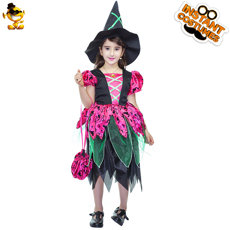Pequeña bruja vestido mascarada etapa traje fiesta de disfraces Halloween Cosplay ropa de distribución al por mayor