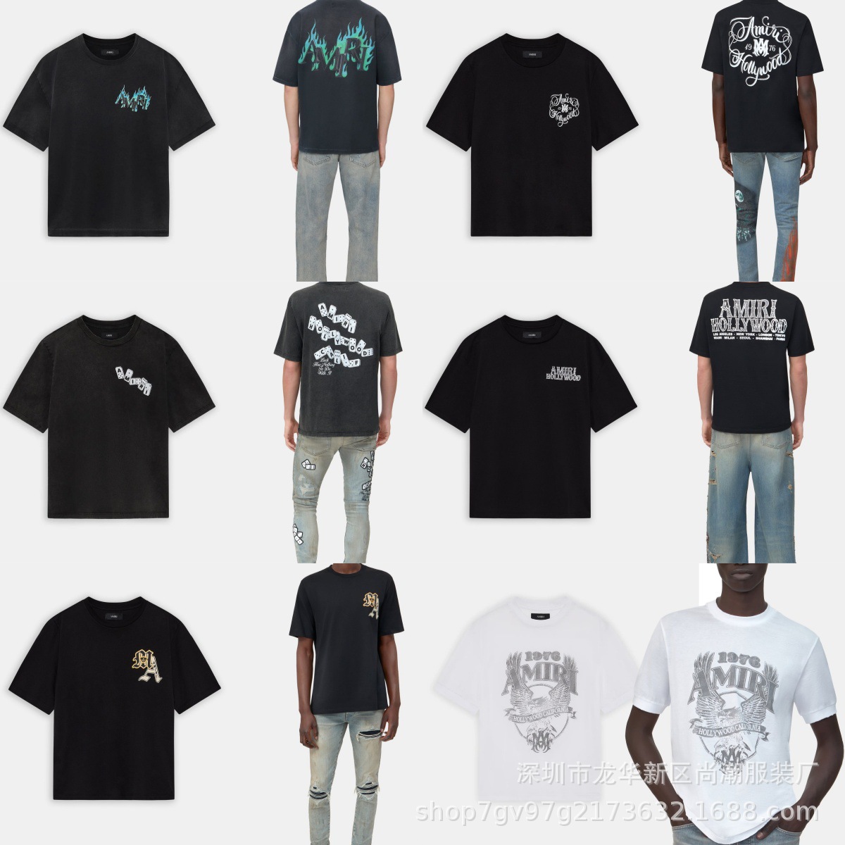 am1r1长期有货美式潮牌VINTAGE  T SHIRT纯棉男装短袖t恤上衣tee