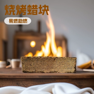热销冬季节日庆典壁炉引火系列配件 烧烤蜡块 助燃户外野营