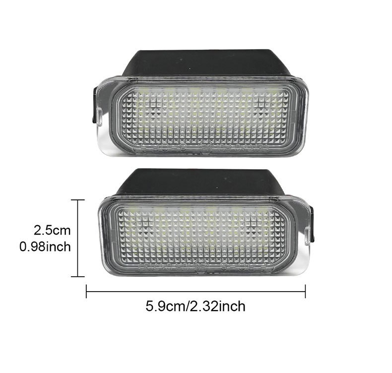 Suitable for Ford Fiesta Focus Galaxy C-Max S-Max Mondeo Escape Jaguar License Plate Light