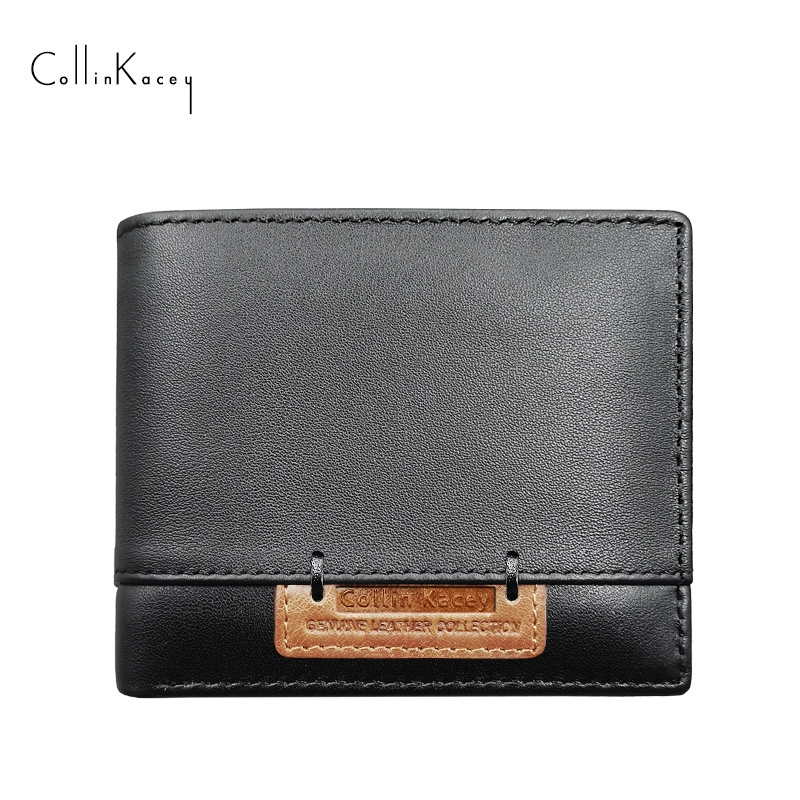 Retro leather wallet, short card holder, city style, top‑layer cowhide, compact 13×11×3.5 cm