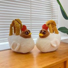 批发跨境可爱网红咕咕鸡毛绒包包卡通玩偶少女个性公仔单肩斜挎包