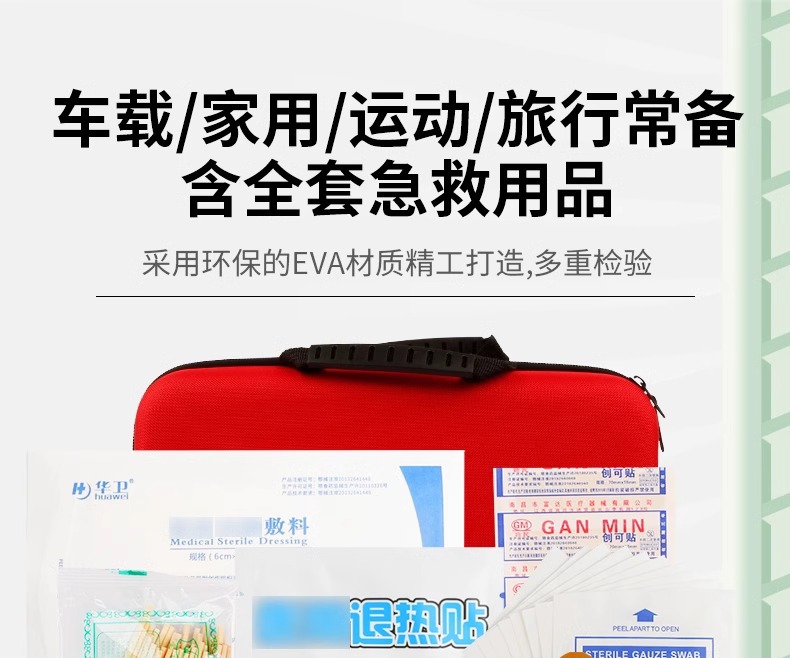 New Civil Air Defense Vehicle Travel Outdoor Portable Emergency Self-rescue Epidemic Prevention Vehicle Household Medicine Storage Bag Earthquake Rescue