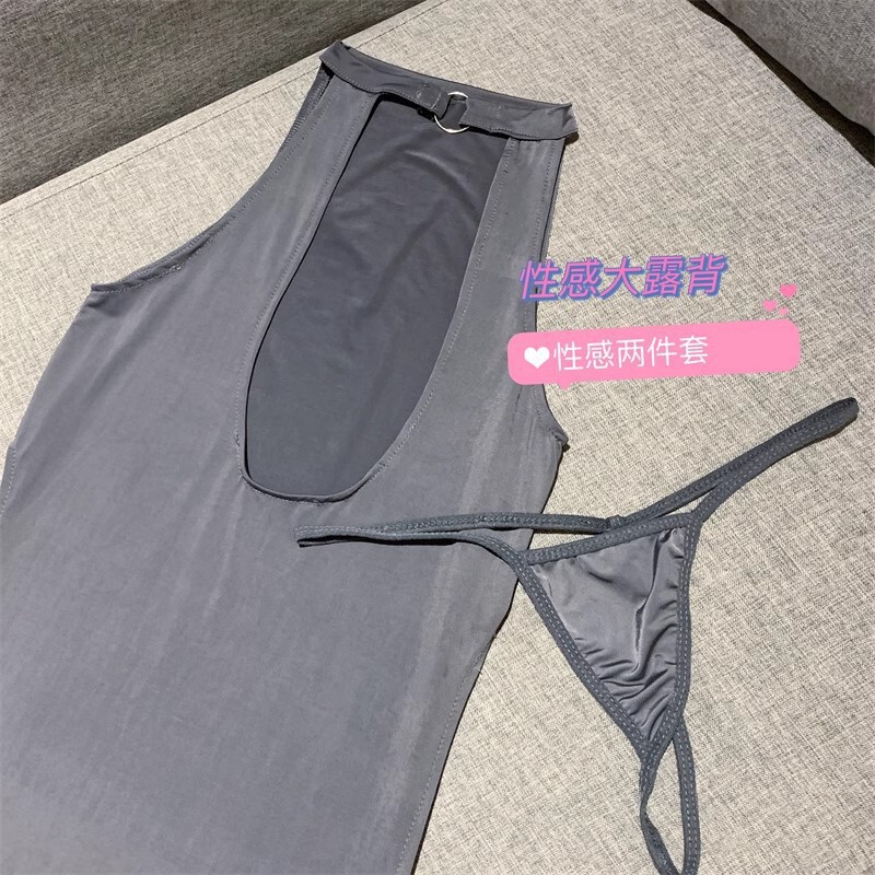Sex Underwear Pajamas plus size Fat Small Chest Big Gather Passion suit Sao Leaky Chest Passion Tease Mature Royal Sister