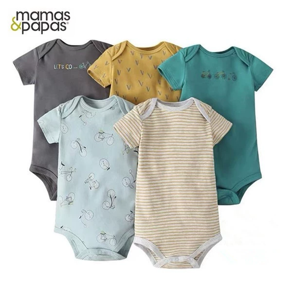 Мама и папа Мamas&papas производитель весна, осень и лето чистый хлопок детская одежда с длинным рукавом и коротким рукавом треугольник хамер 5 предметов сумка