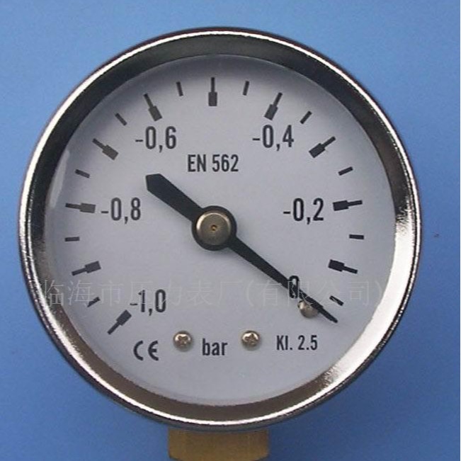 供应真空压力表厂家直供黄铜压力表防腐耐震 锅炉负压真空气压表