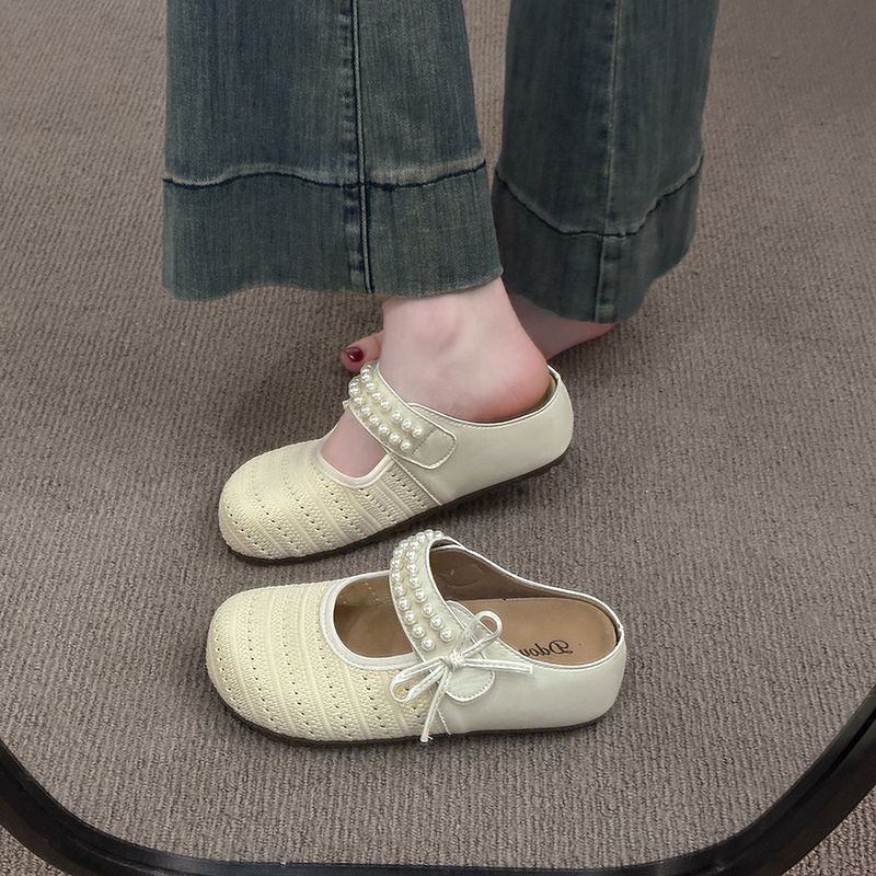 Thick-Soled Inner Heightening Birkenstock Shoes, Bohemian Toe-Cap Half Slippers, Women's Summer Outer Wear 2025 New