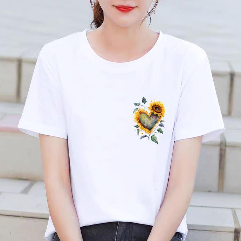 작은 그림 흰색 티셔츠 NX-5A