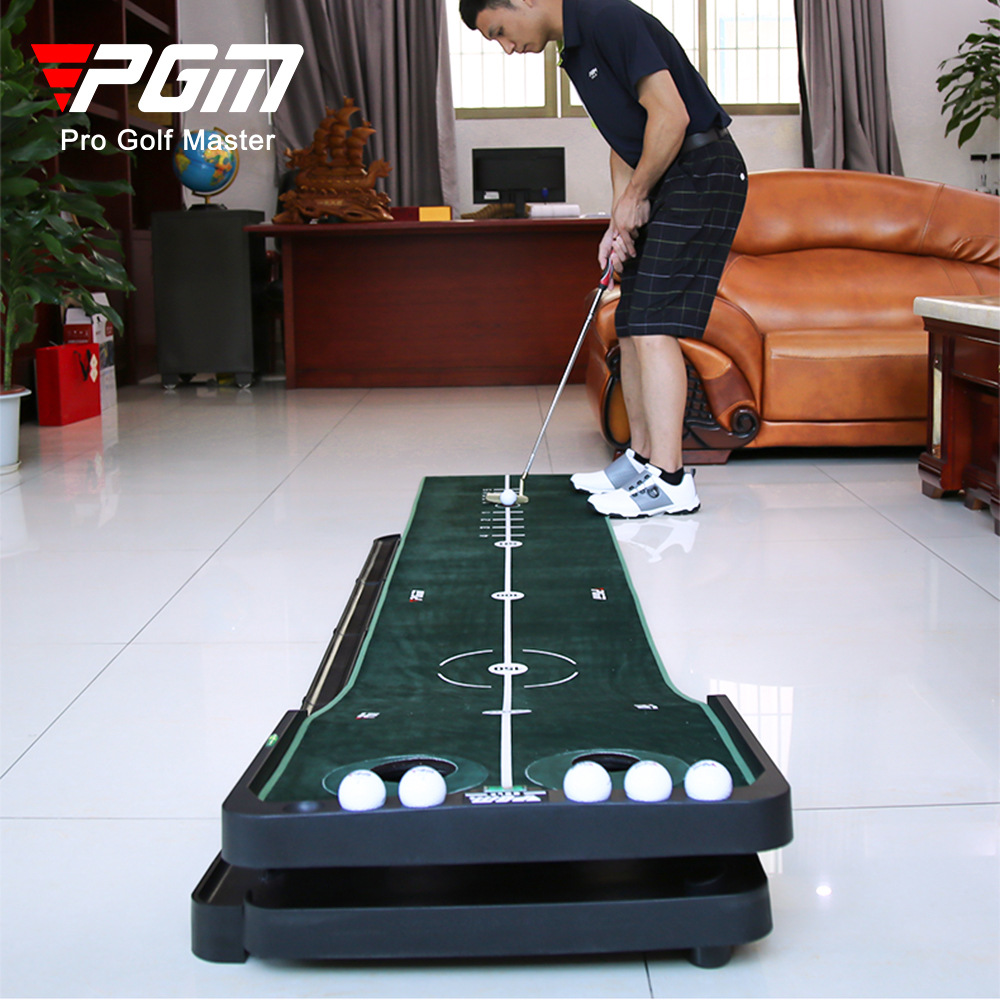 Bộ tập putt golf trong nhà PGM có thể điều chỉnh độ dốc 360° kèm thảm tập — TL010 tùy chỉnh-người tập putter