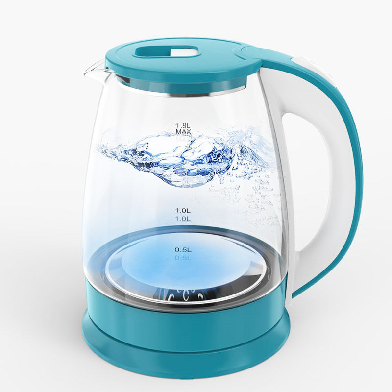 Hervidor eléctrico de vidrio 1.8L – 110V – Estándar europeo y americano