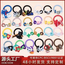 新款宝宝防吃手硅胶玩具婴儿出牙期磨牙棒食品级儿童圣诞牙胶批发