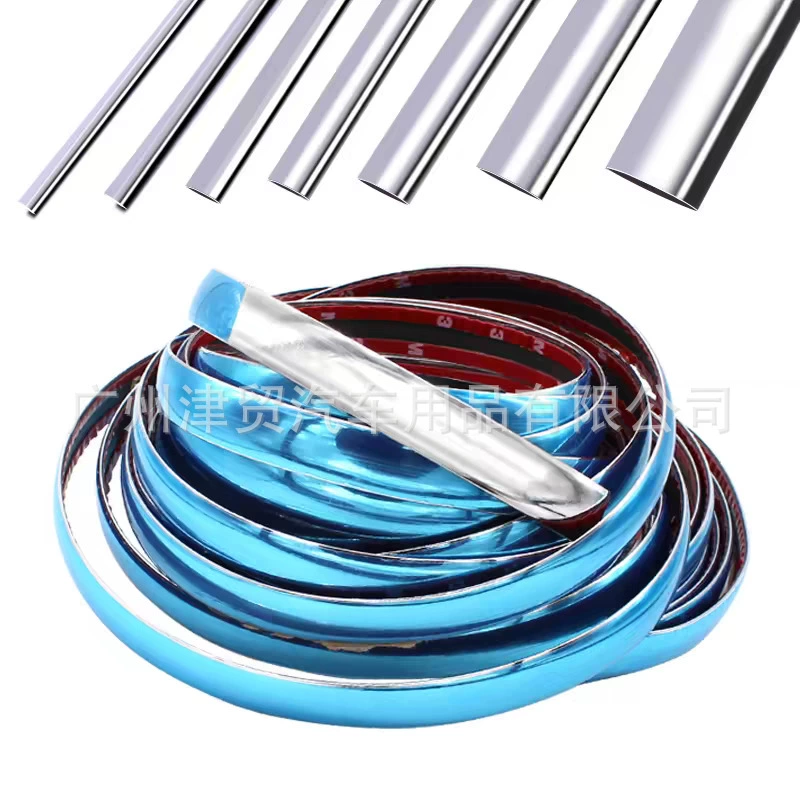 Украшение окна автомобиля яркая полоса бампер кузова автомобиля против царапин Электрический хром модификация боковой полосы двери автомобиля Универсальный