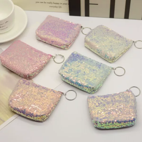 Cross-border new coin purse sequins coin hand small wallet female students simple Joker key bag 2 yuan supply