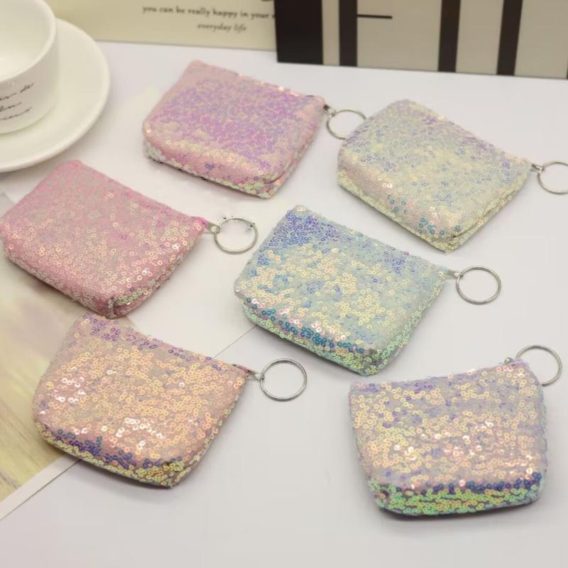 Cross-border new coin purse sequins coin hand small wallet female students simple Joker key bag 2 yuan supply