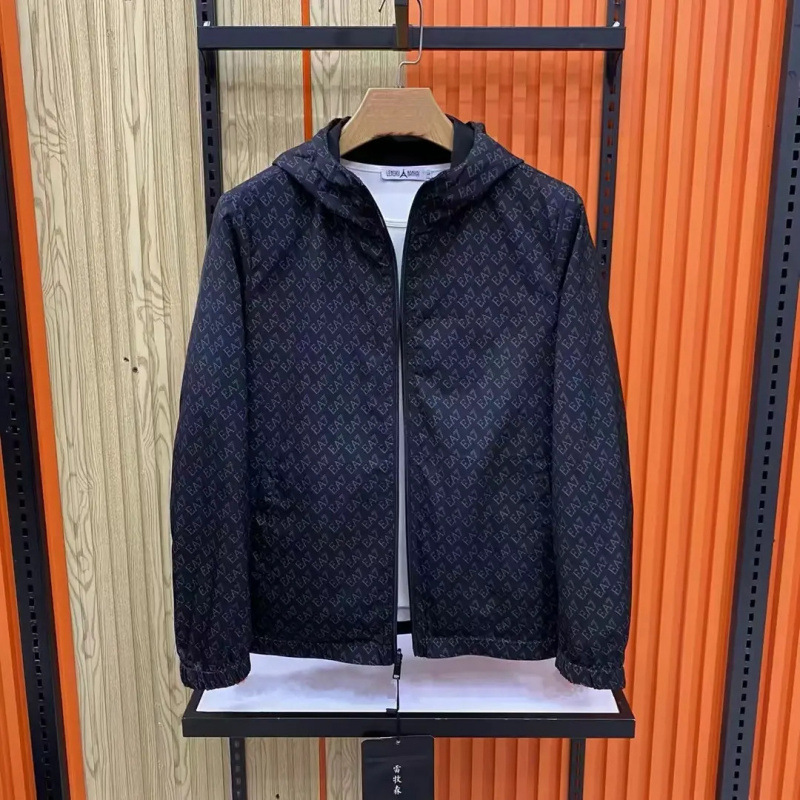Autumn New Men's Reversible Fashion Hooded Versatile Full-Print Lightweight Trendy Stylish Casual Jacket Men's Coat Autumn New Men's Reversible Fashion Hooded Versatile Full-Print Lightweight Trendy Stylish Casual Jacket Men's Coat
