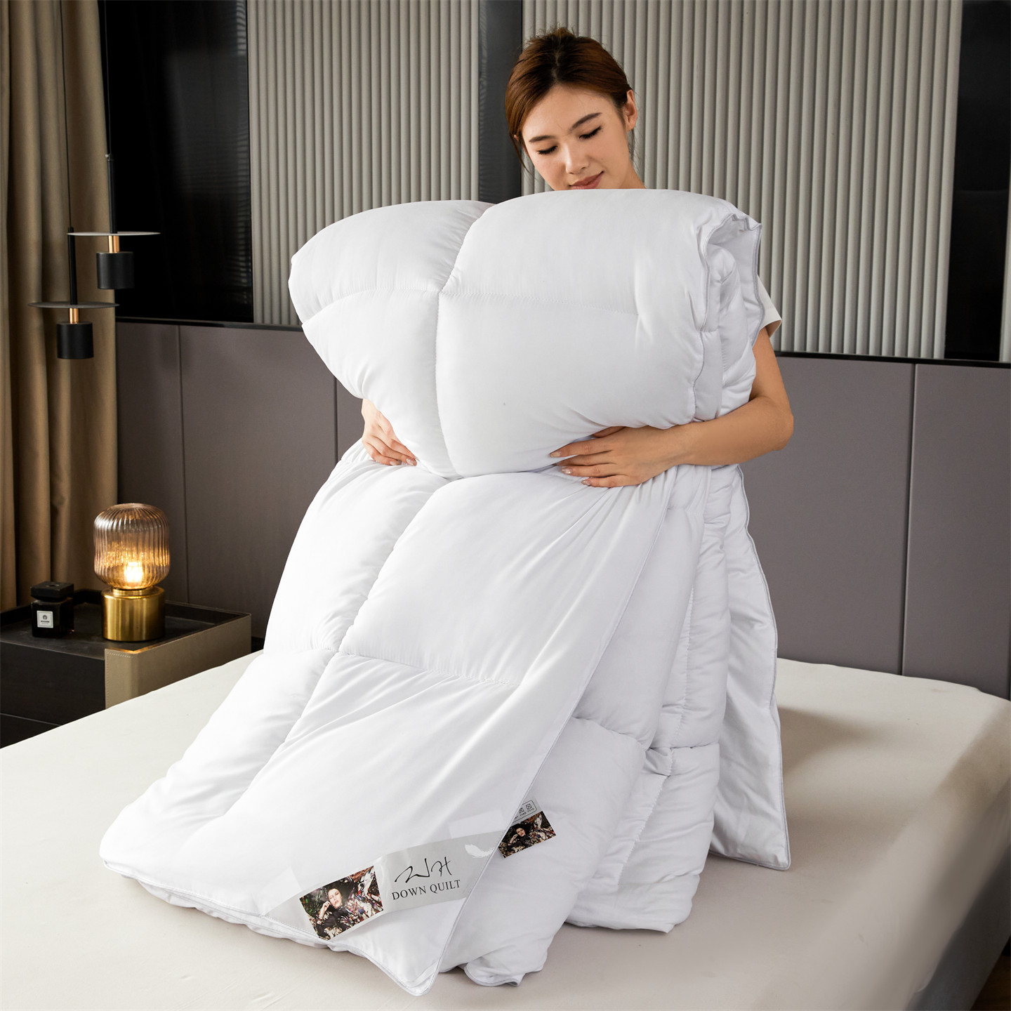 五星级酒店被子羽丝绒被芯春秋被加厚保暖冬被宿舍空调被羽绒棉被