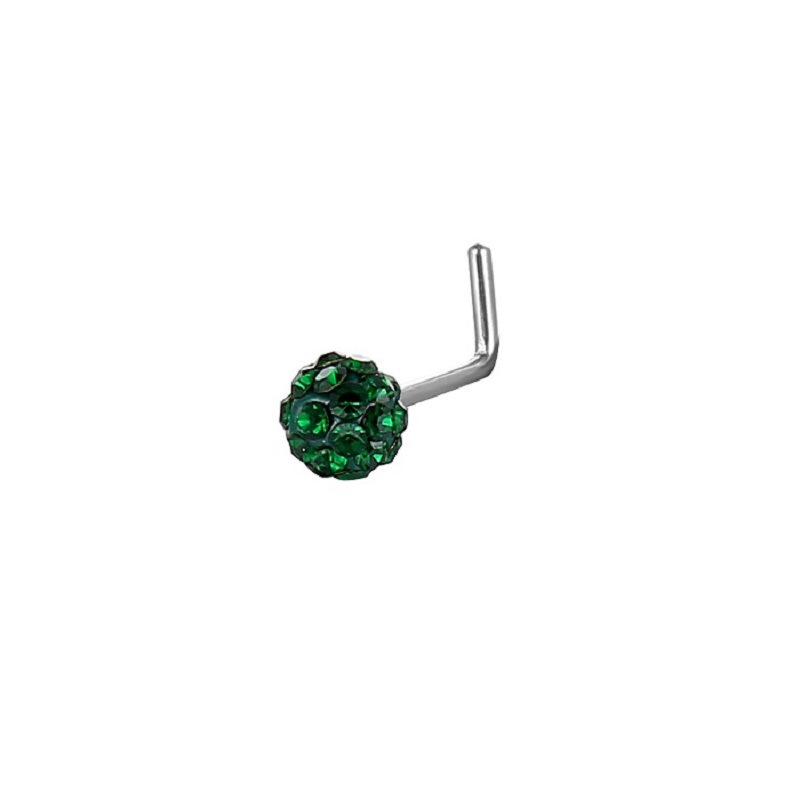 Personalisierter Nasenpiercing-Ring mit feiner Nadel und L-förmiger Kugel – Hersteller und Verkäufer_voghion.com