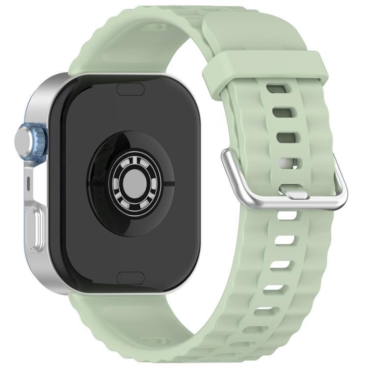 xDfind Silver Buckle Silicone Solid Color Brazalete para Huawei Watch Fit4 Pro / Fit4 / Fit3