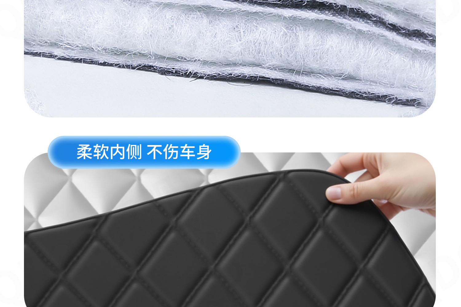 Car Snow Cover for Front Windshield, Anti-Freeze Half Cover, Anti-Frost Windshield Cover, Winter Snow Protection, Thickened for Winter