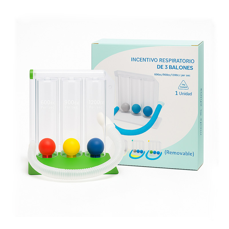 呼吸トレーニング器具 三球体肺活量トレーニング 肺機能運動 呼吸トレーニング器具
