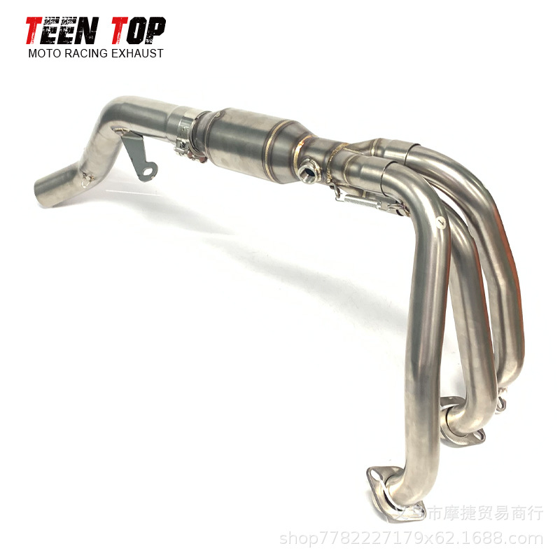 Suitable for Motorcycle Dongfeng 675Sr-R Modified Exhaust Pipe 675Nk Stainless Steel Front Exhaust Pipe 51mm