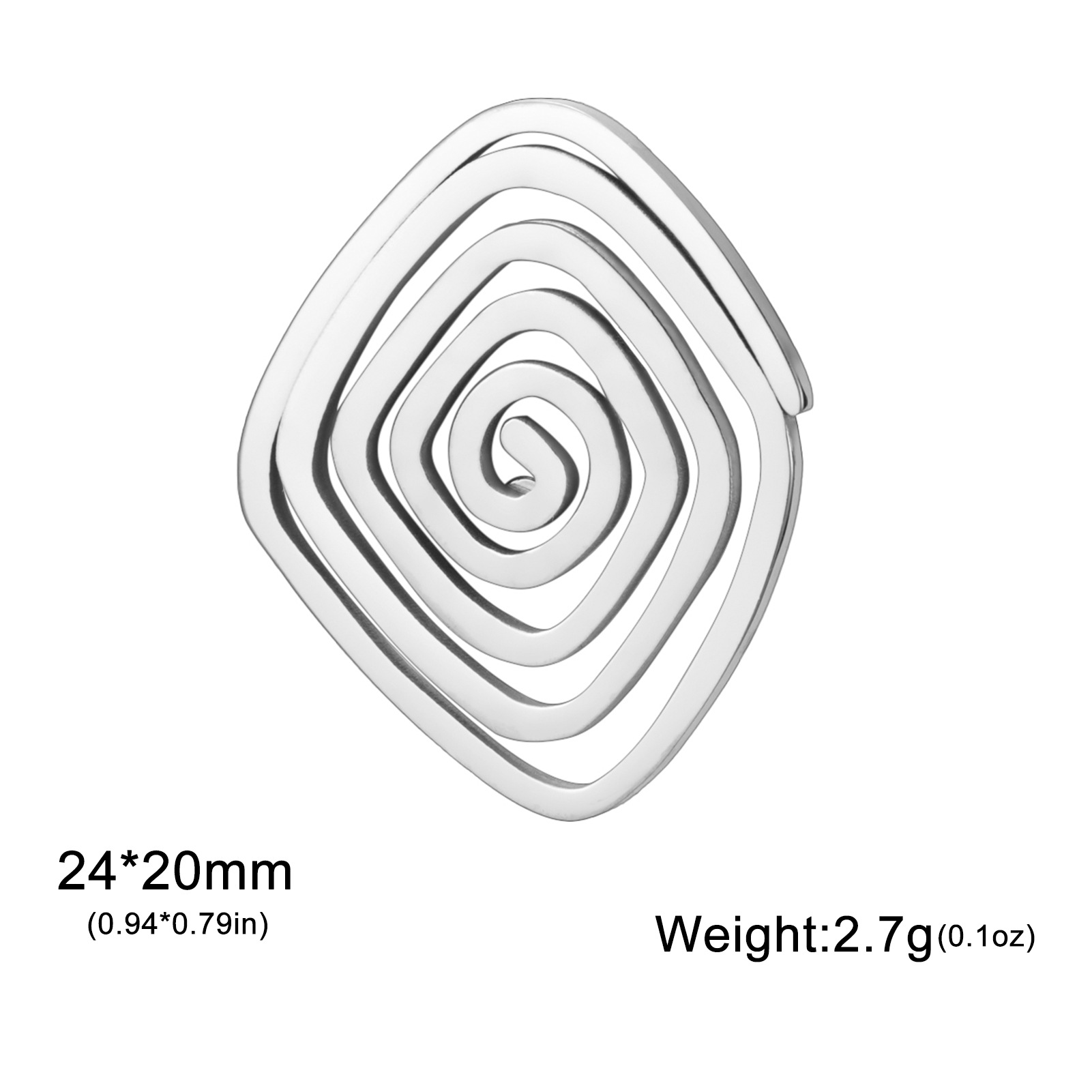 강철 색상 소용돌이