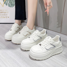 外贸原单里外全皮小白鞋女软皮板鞋休闲百搭厚底鞋ins春季小众潮