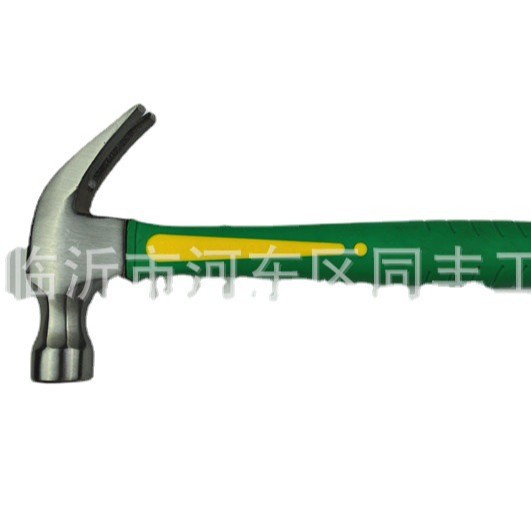 工厂批发包塑柄羊角锤 美式弯角羊角锤钢管柄包塑柄锤子