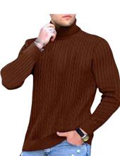 W 45501 Men's Slim Fit High Neck Sweater ��������ë�� ��