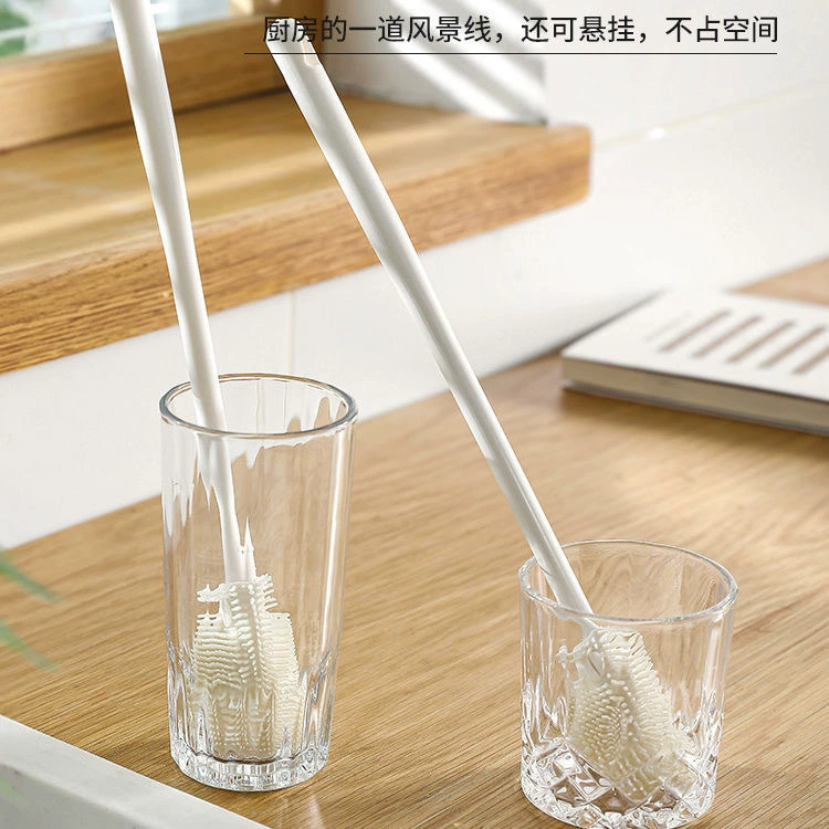 Чашка щетка для чистки Маленькая щетка для воды стакан для разбивания стены машина для очистки бутылки щель щель для чистки стеклянная чашка для домашнего силикона