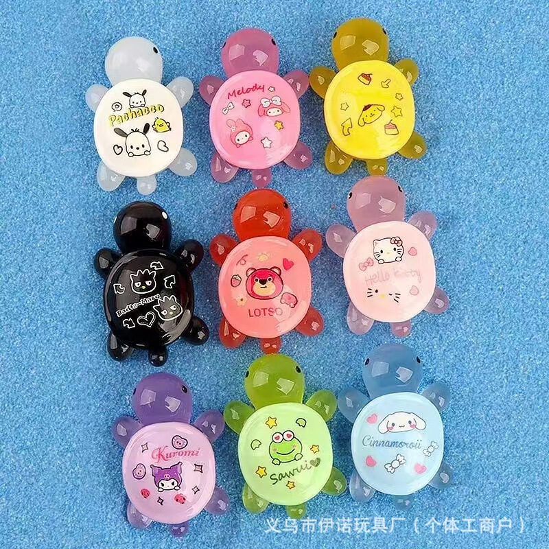 All red chan with explosive cartoon turtle luminous turtle blind bag color cute jelly DIY ornaments wholesale All red chan with explosive cartoon turtle luminous turtle blind bag color cute jelly DIY ornaments wholesale