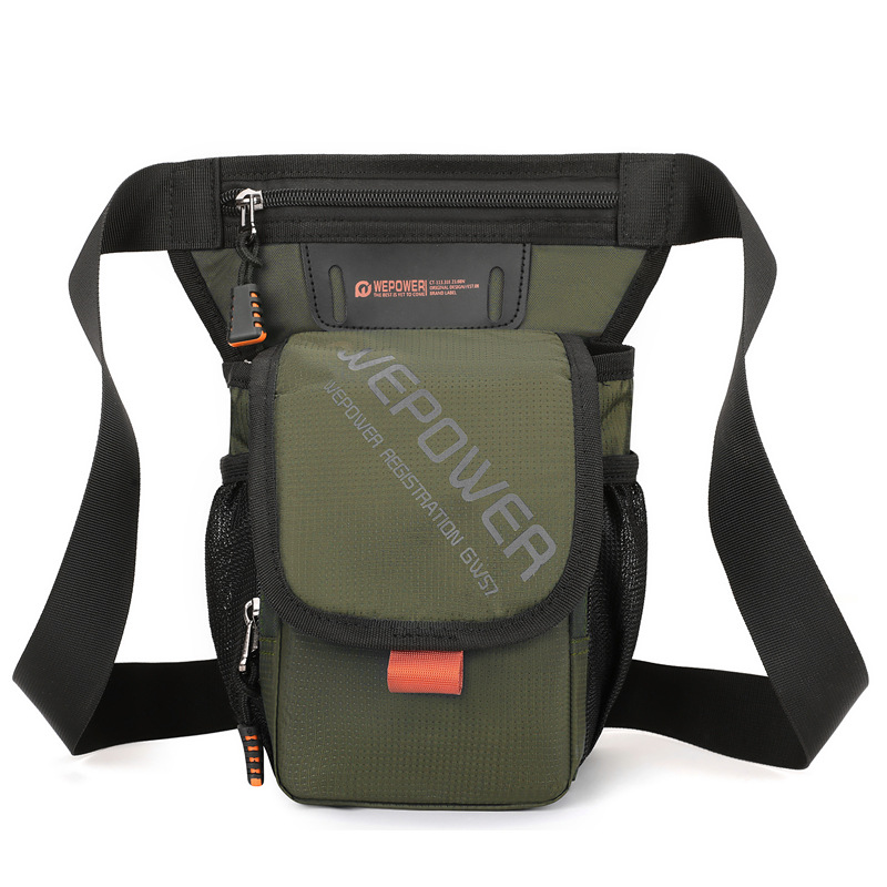 WEPOWER bolso de cintura deportivo al aire libre multifuncional para caminar bolso de hombro de hombre bolso de teléfono móvil bolso de piernas de bicicleta