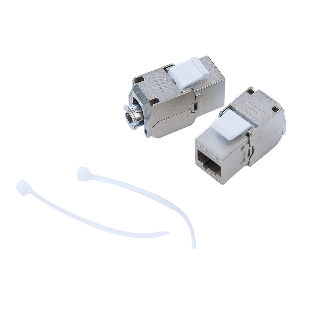 六类屏蔽180度免工具式模块