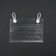 Supermarket price tag transparent mesh basket PVC tag double ear tag hook label price tag display card