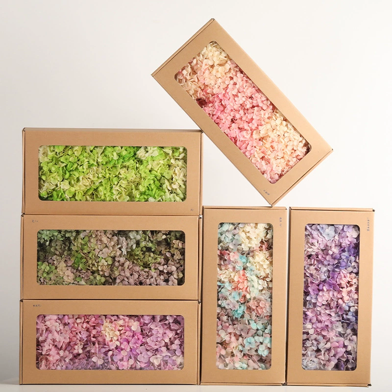 Вечная гортензия Сухие цветы Анна Гортензия градиент листовой гортензии Вечная жизнь плавающая бутылка цветок diy материал цветок оптом