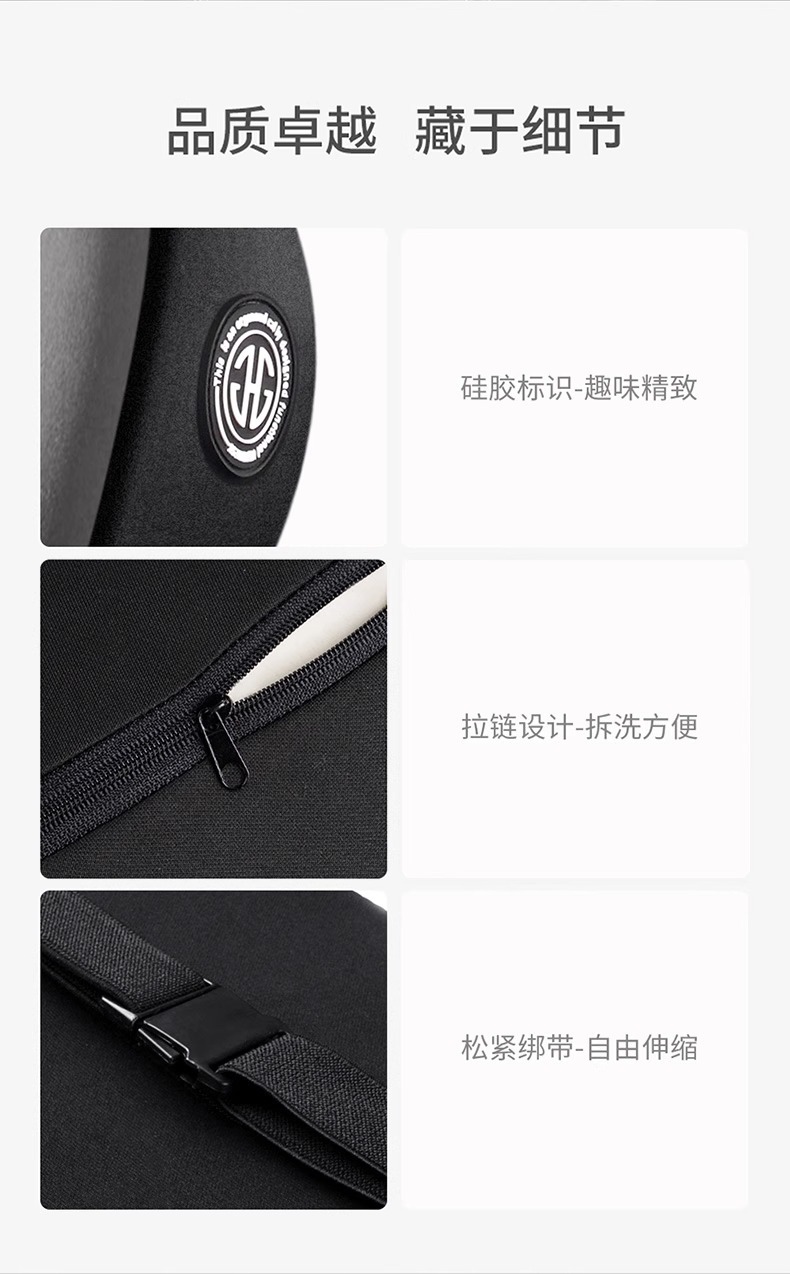 Car headrest car pillow car seat memory cotton waist cushion car neck pillow a pair of car pillow neck pillow