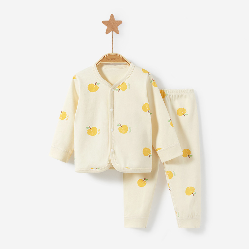 Ropa interior térmica para bebés Primavera, Otoño e Invierno base de bebé para niños Rebeca de algodón traje dividido para Niñas Ropa de otoño para niños pantalones largos