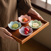 陶瓷小号糕点碟干果盘中式家用水果盘茶点盘菜碟瓜子零食结婚摆台