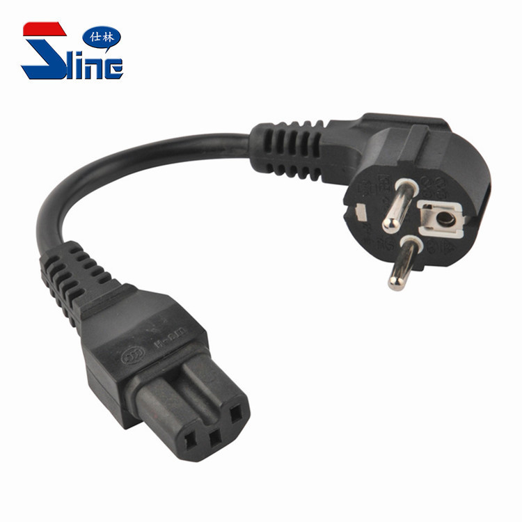 1.5米VDE认证AC电源线欧规插头线品字尾欧标电源线电脑主机电饭锅
