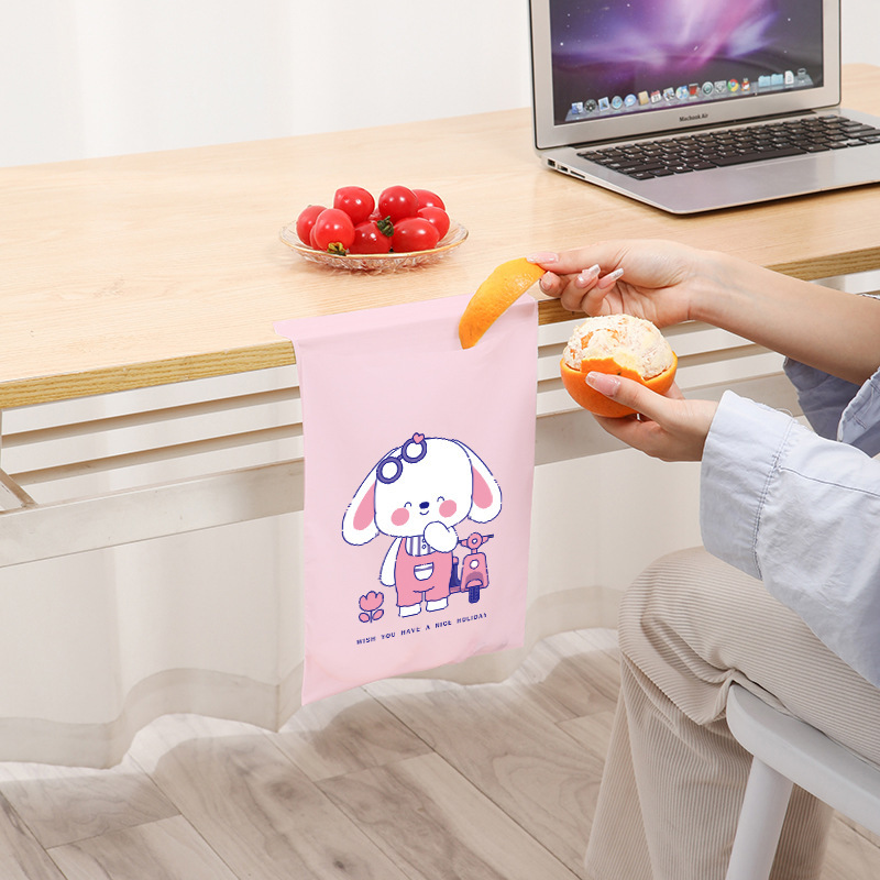 Bolsas de basura adhesivas de plástico, impermeables y portátiles, ideales para coche, oficina o cocina