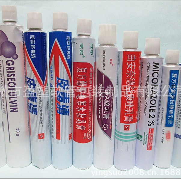 生产12.7-60管径六色纯铝管护手霜软管AB胶水金属管铝塑复合管