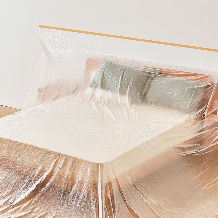 Dust-Proof Cloth to Cover Dust-Proof Furniture Protection Disposable Decoration Plastic Film Household Dormitory Dust-Proof Self-Adhesive Wholesale