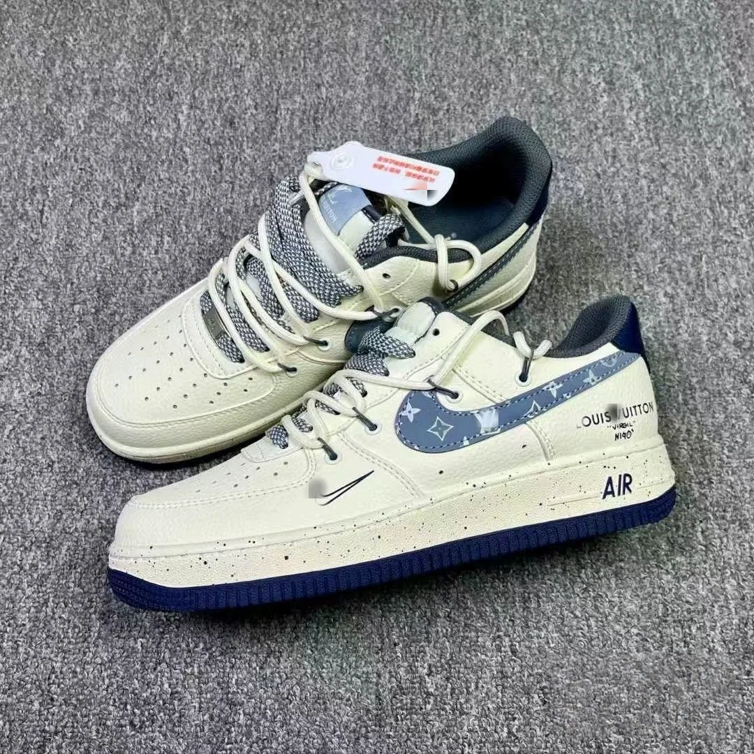 Путиан чистый оригинал Air Force 1 Air Force 1 с двумя соединами крючками цвет хлеба низкие кроссовки осень и зима для мужчин и женщин