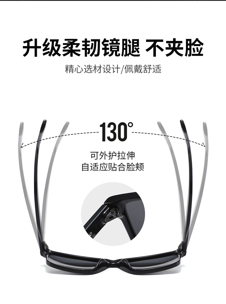 Neue Sonnenbrillen Herrenmodell Vintage Universalstil polarisierte Sonnenbrillen Premium-Look Outdoor Angeln Radfahren Eckige Sonnenbrillen